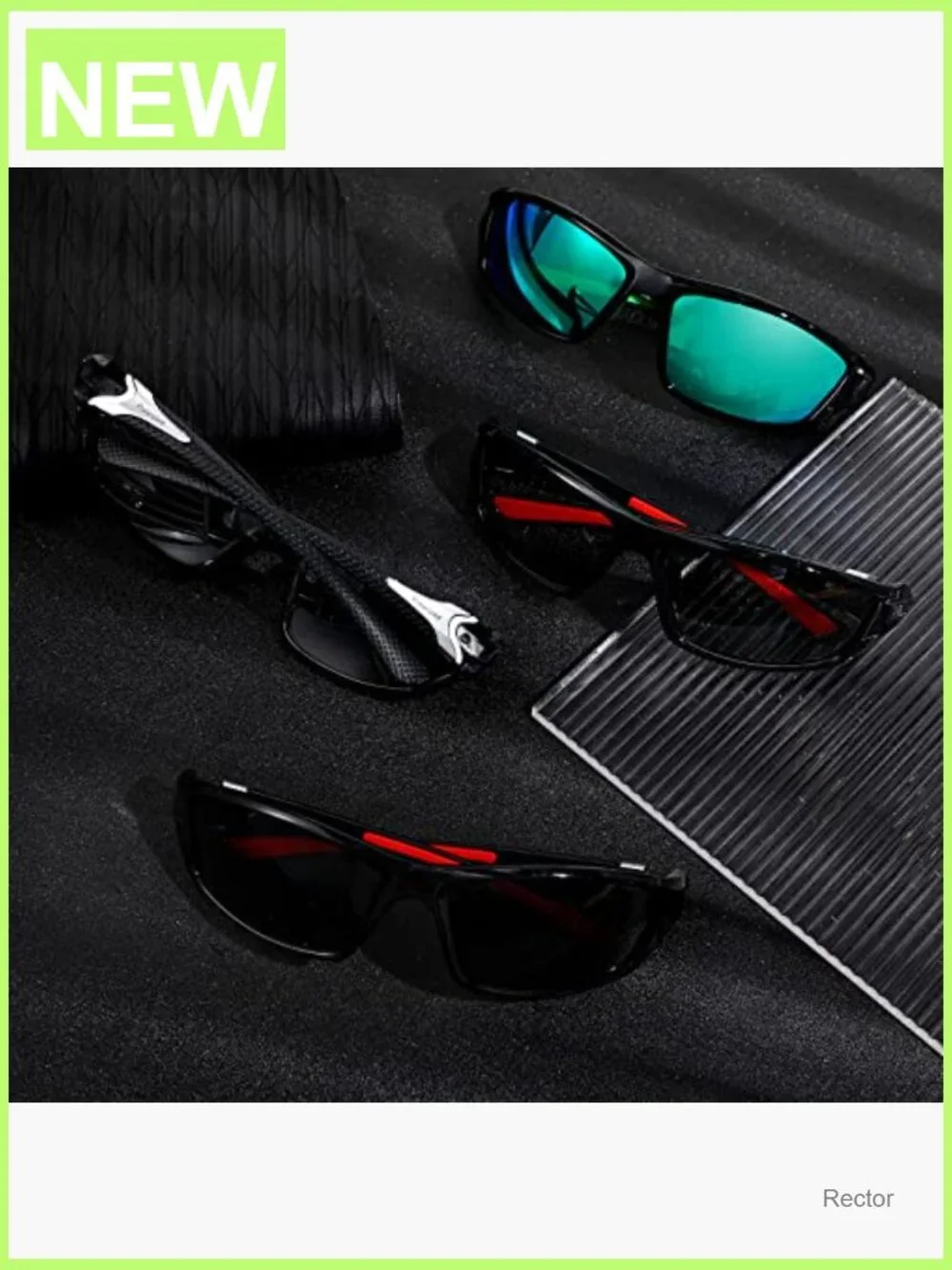 8 Pair Polarized Sunglasses Wrap UV Protection Driving Fishing Running